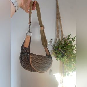 Coach signature logo mini belt bag fanny pack with zipper